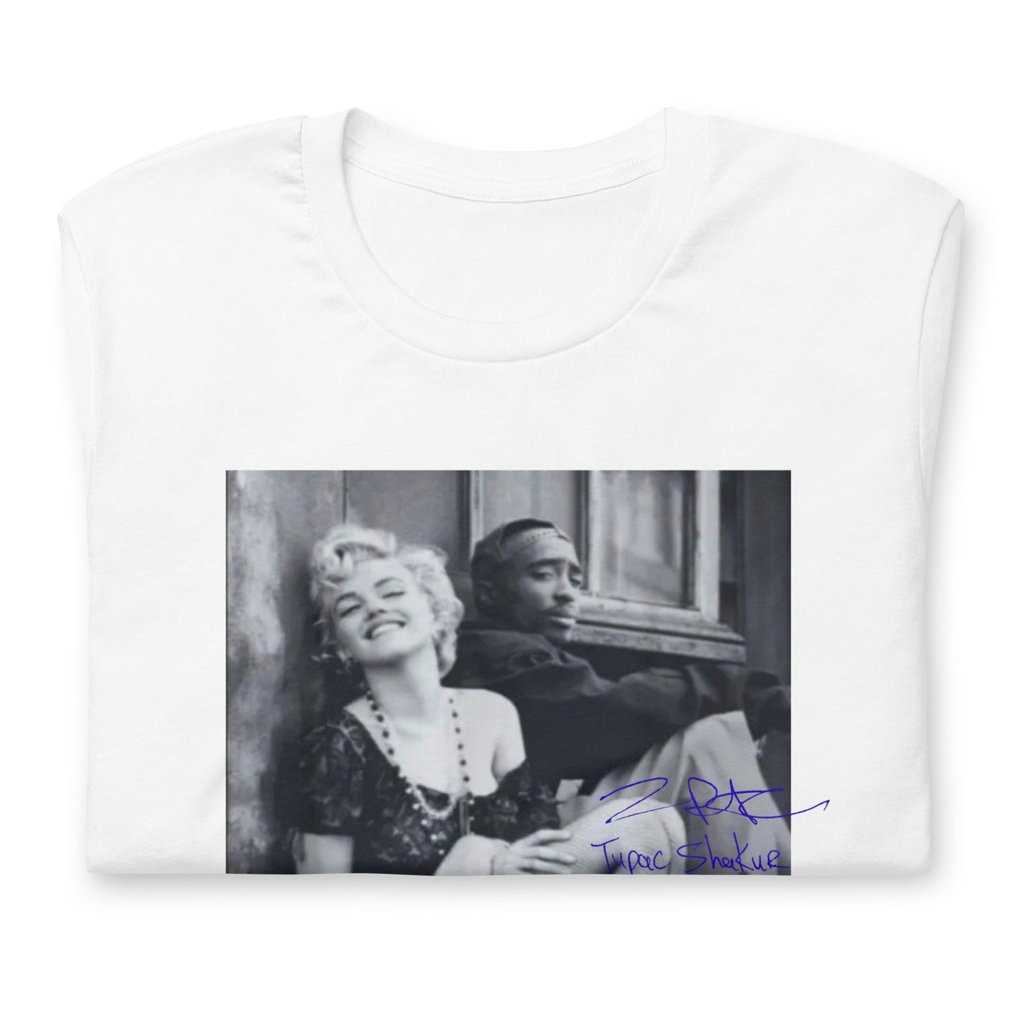 Marilyn Monroe and Tupac Unisex t-shirt