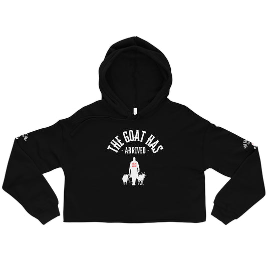 The GOAT has arrived Crop Hoodie