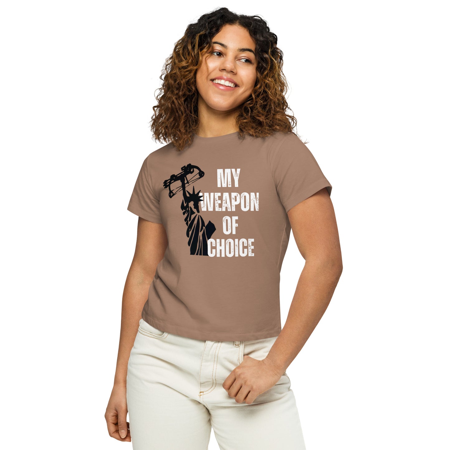 My weapon of Choice Women’s high-waisted t-shirt