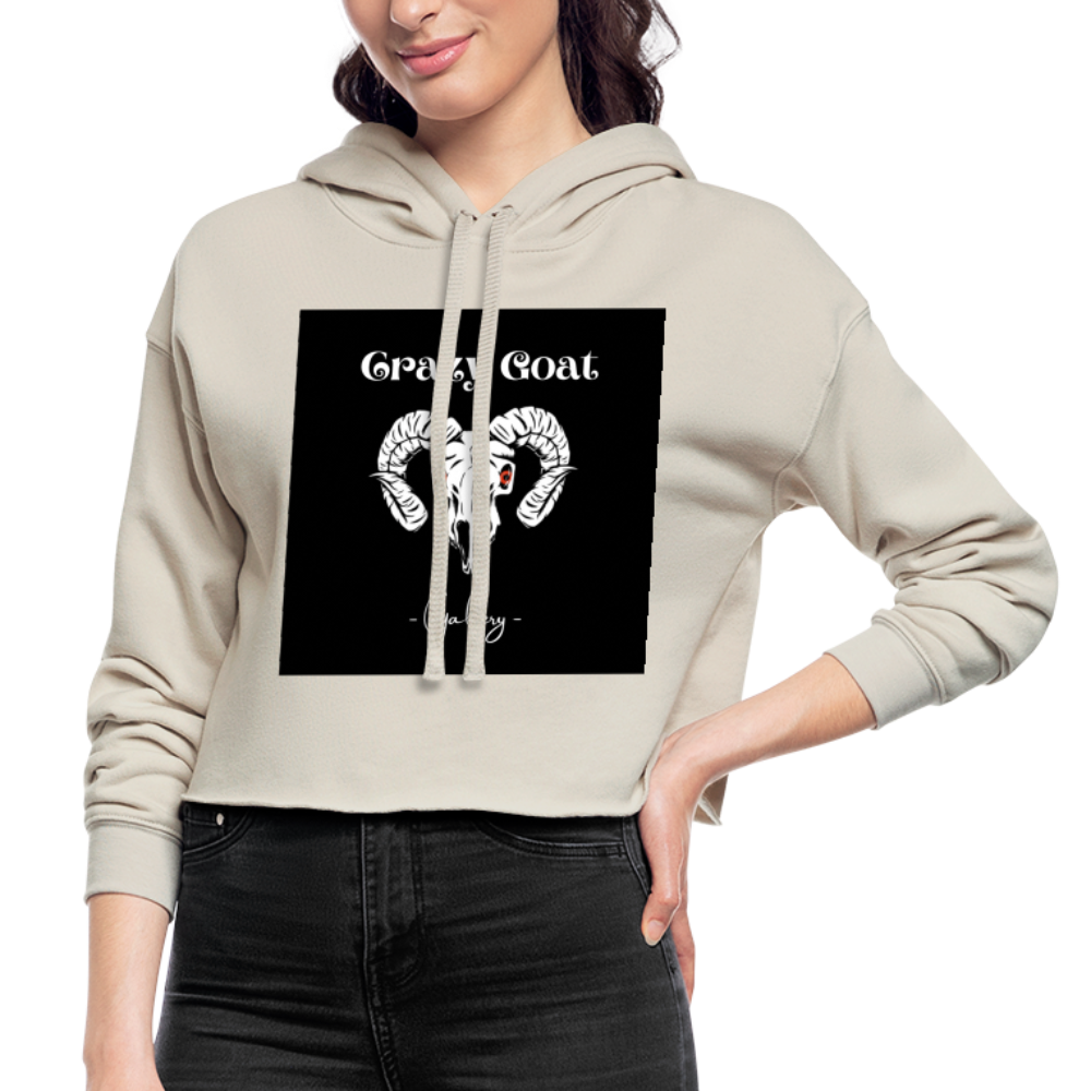 Crazy Goat Women's Cropped Hoodie - dust