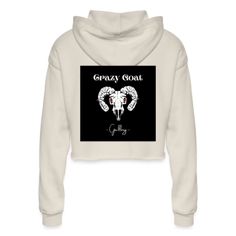 Crazy Goat Women's Cropped Hoodie - dust