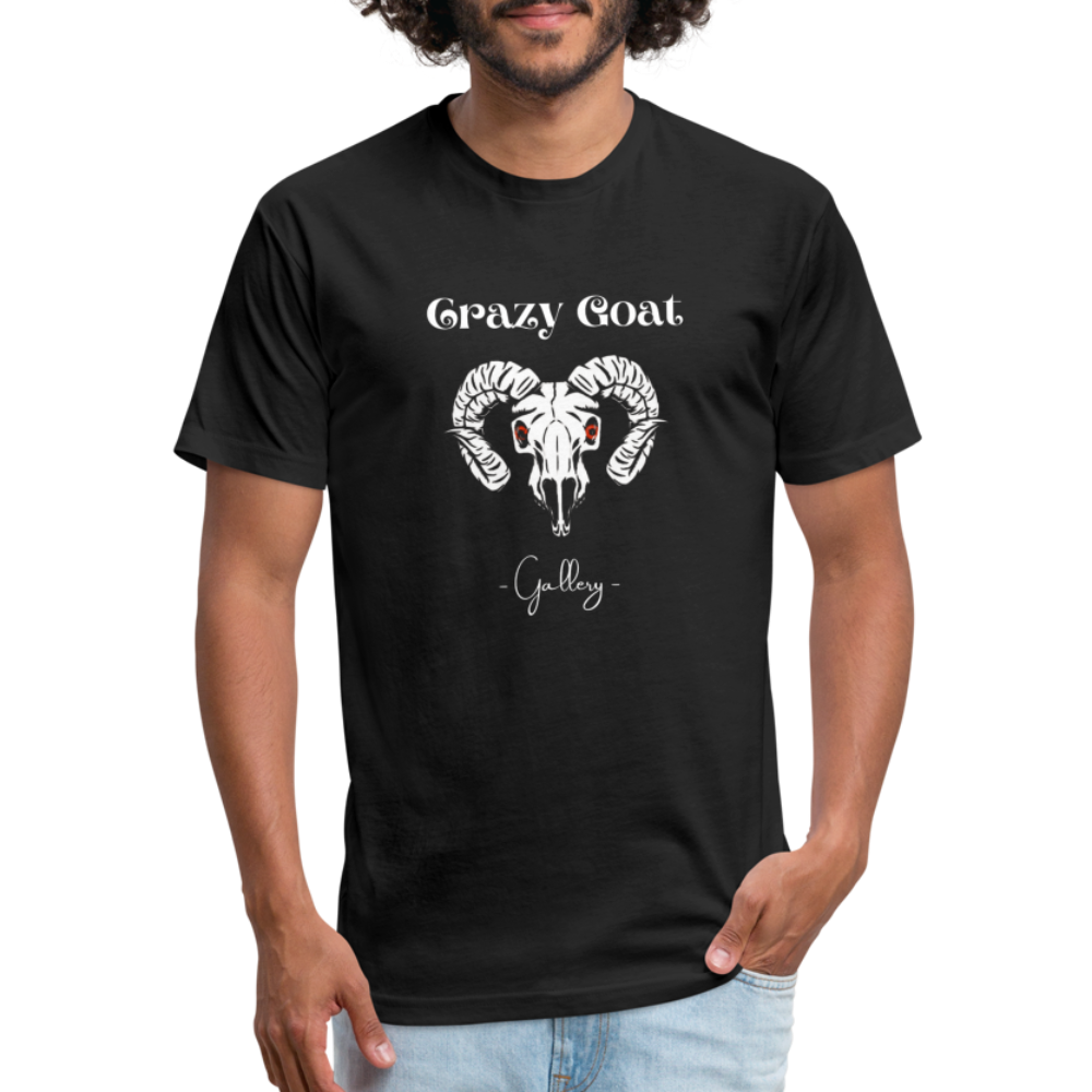 Crazy Goat Fitted CottonT-Shirt - black