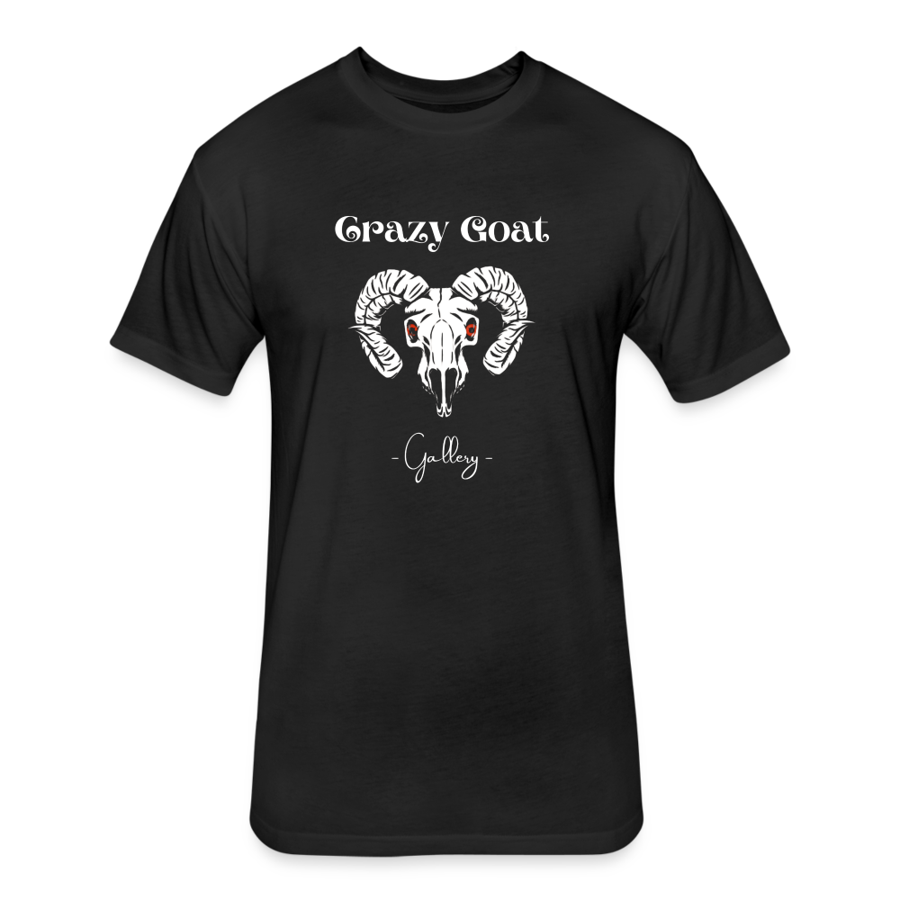 Crazy Goat Fitted CottonT-Shirt - black