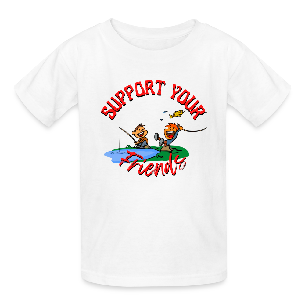 Support your Friends Ultra Cotton Youth T-Shirt - white