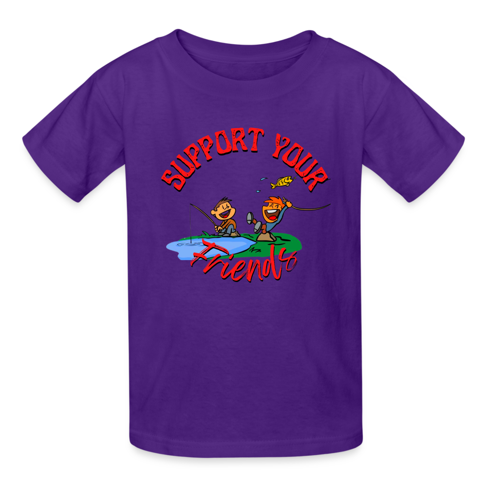 Support your Friends Ultra Cotton Youth T-Shirt - purple