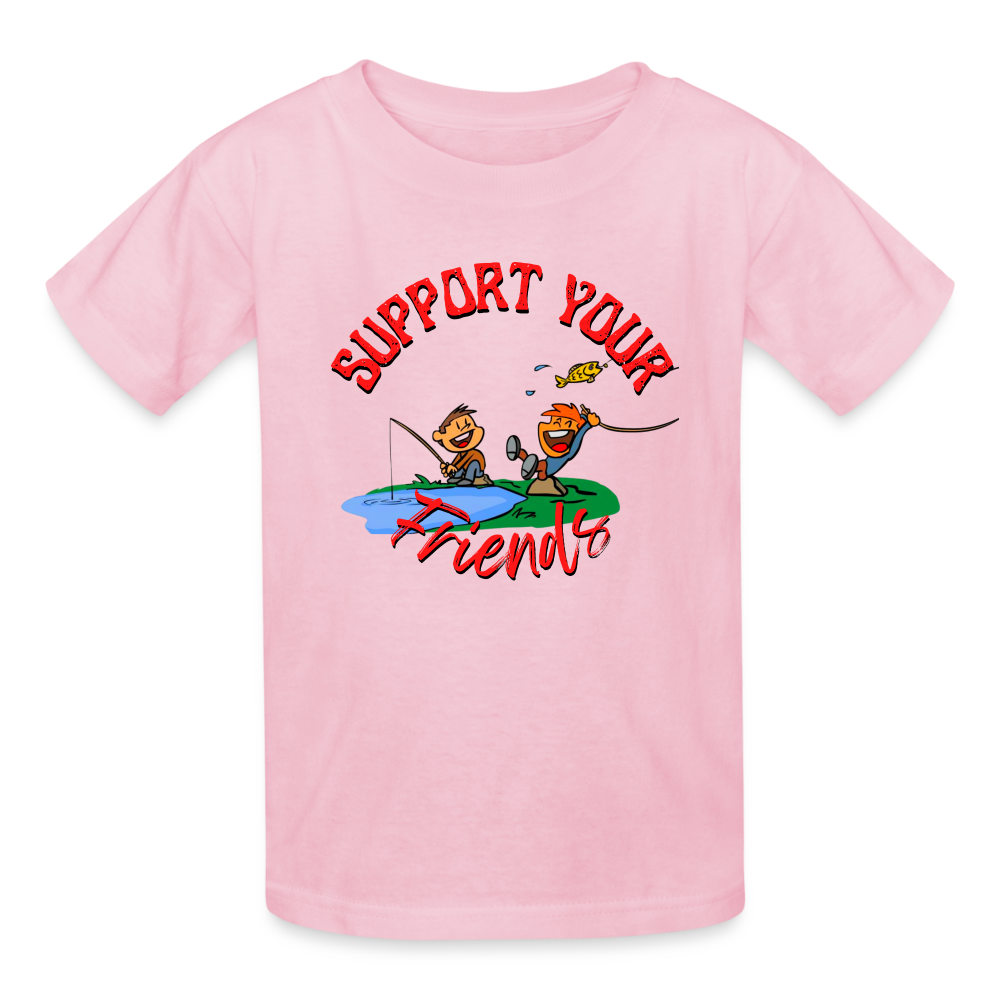 Support your Friends Ultra Cotton Youth T-Shirt - light pink