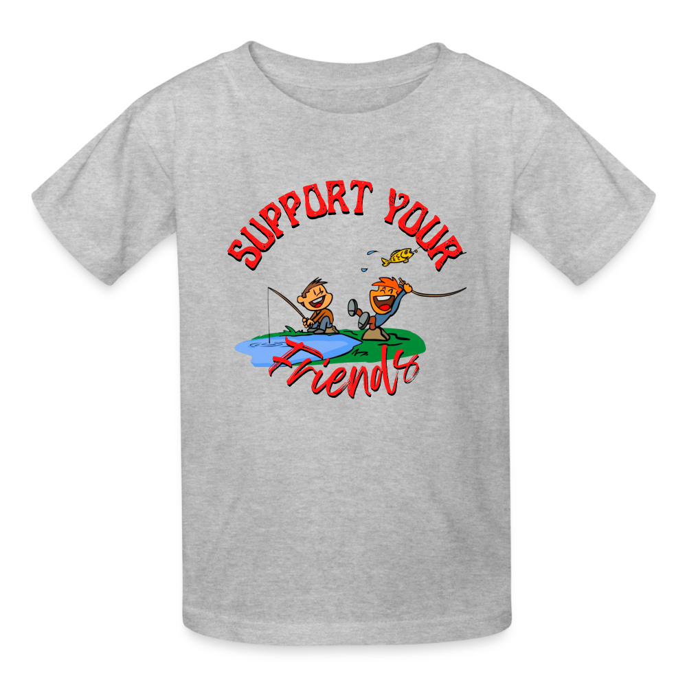 Support your Friends Ultra Cotton Youth T-Shirt - heather gray