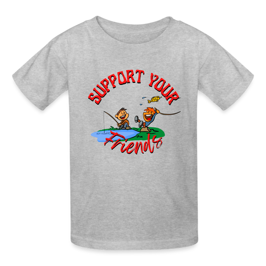 Support your Friends Ultra Cotton Youth T-Shirt - heather gray