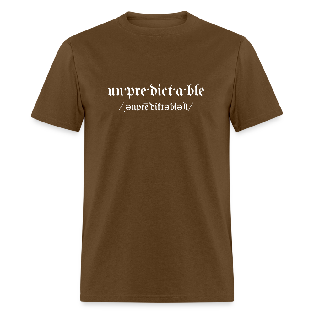 Unpredictable Unisex Classic T-Shirt - brown