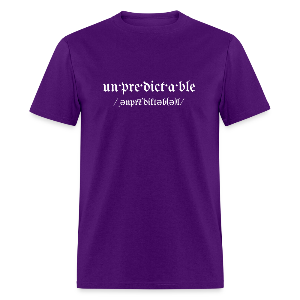 Unpredictable Unisex Classic T-Shirt - purple