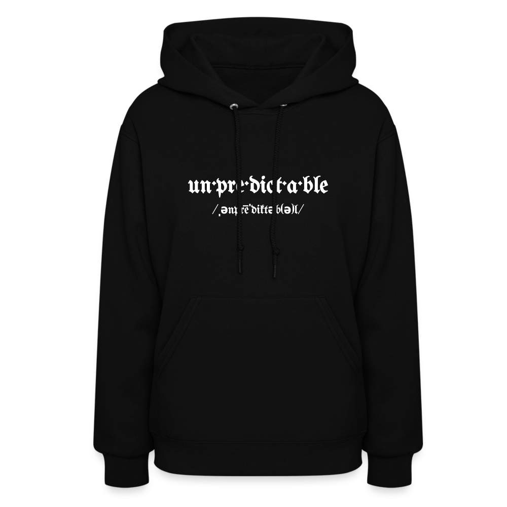 Never Let Them Know Your Next Move Women's Hoodie - black