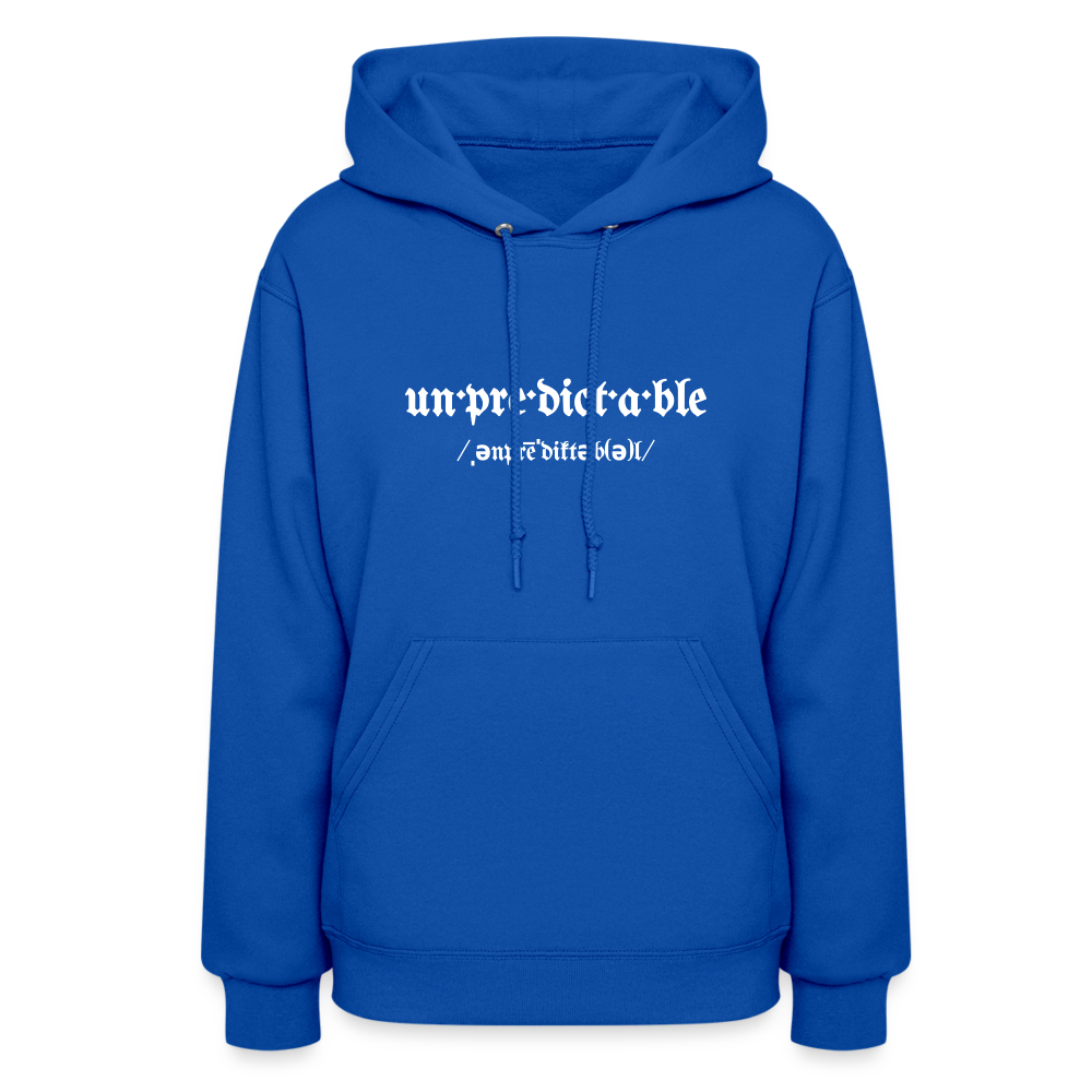 Never Let Them Know Your Next Move Women's Hoodie - royal blue