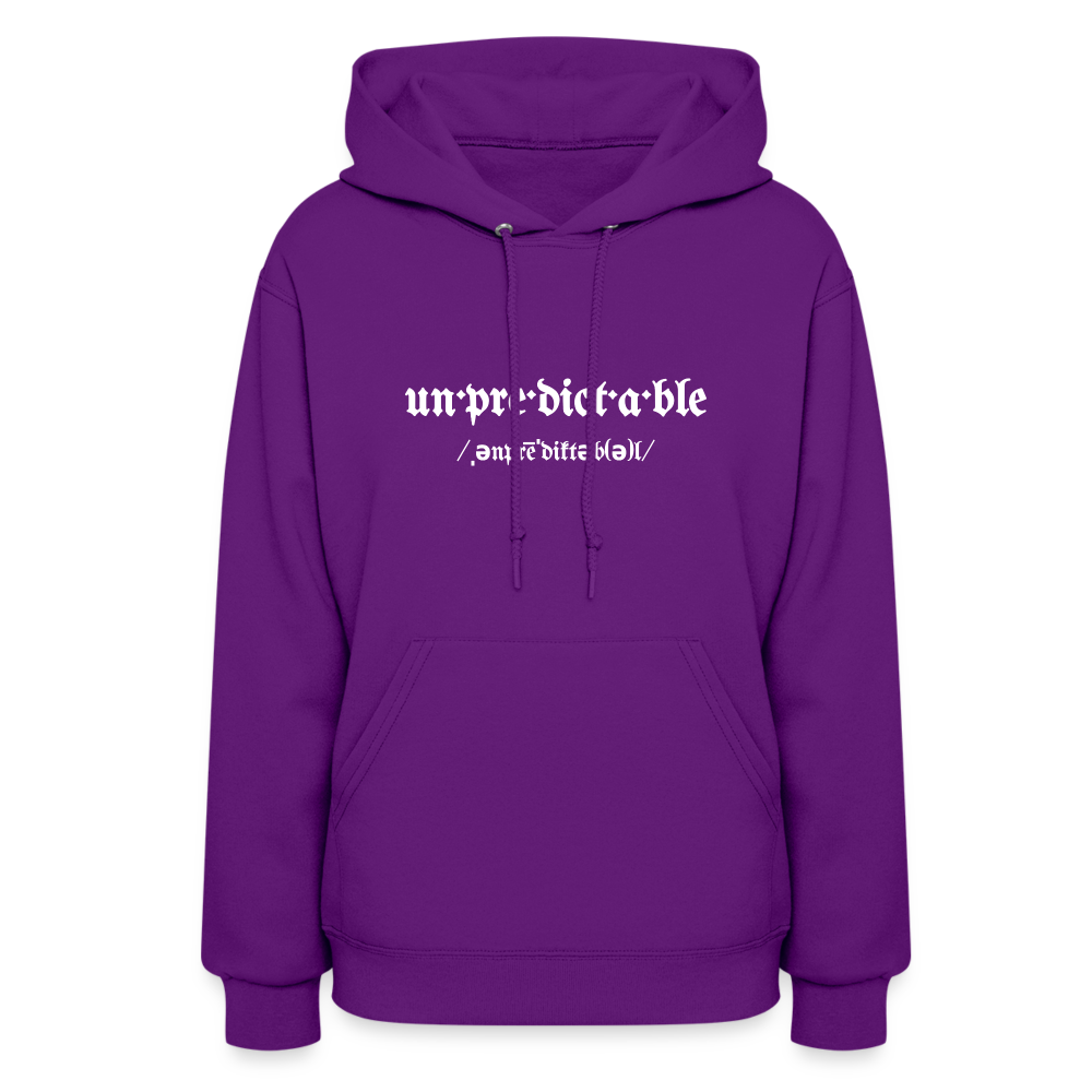 Never Let Them Know Your Next Move Women's Hoodie - purple