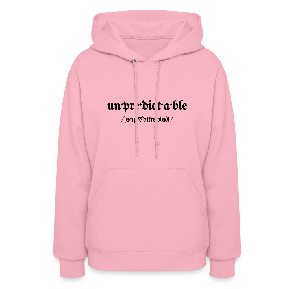 Never Let Them Know Your Next Move Women's Hoodie BLK - classic pink